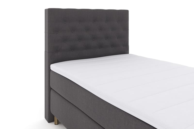 Select No 3 Komplett Sängpaket 120x200 Fast - Mörkgrå/Koppar - Möbler - Säng - Kontinentalsäng