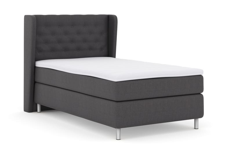 Select No 3 Komplett Sängpaket 120x200 Fast - Mörkgrå/Metall - Möbler - Säng - Komplett sängpaket