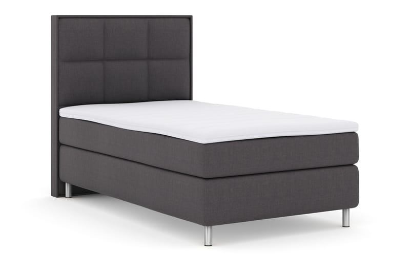 Select No 3 Komplett Sängpaket 120x200 Fast - Mörkgrå/Metall - Möbler - Säng - Kontinentalsäng