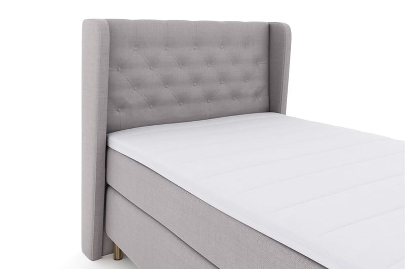 Select No 3 Komplett Sängpaket 120x200 Medium - Ljusgrå/Koppar - Möbler - Säng - Komplett sängpaket