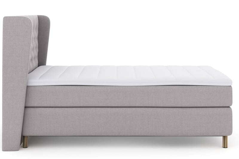 Select No 3 Komplett Sängpaket 120x200 Medium - Ljusgrå/Koppar - Möbler - Säng - Kontinentalsäng