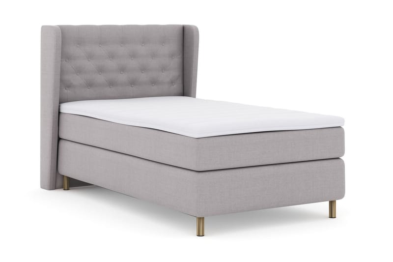 Select No 3 Komplett Sängpaket 120x200 Medium - Ljusgrå/Koppar - Möbler - Säng - Komplett sängpaket