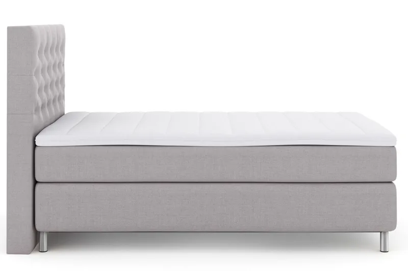 Select No 3 Komplett Sängpaket 120x200 Medium - Ljusgrå/Metall - Möbler - Säng - Kontinentalsäng