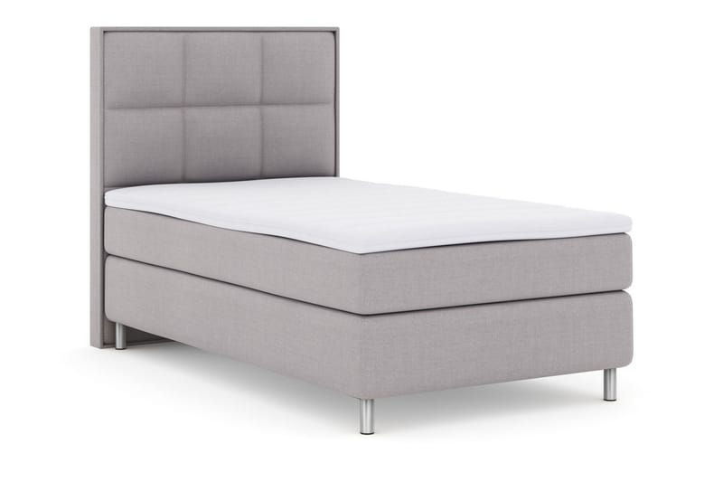 Select No 3 Komplett Sängpaket 120x200 Medium - Ljusgrå/Metall - Möbler - Säng - Kontinentalsäng