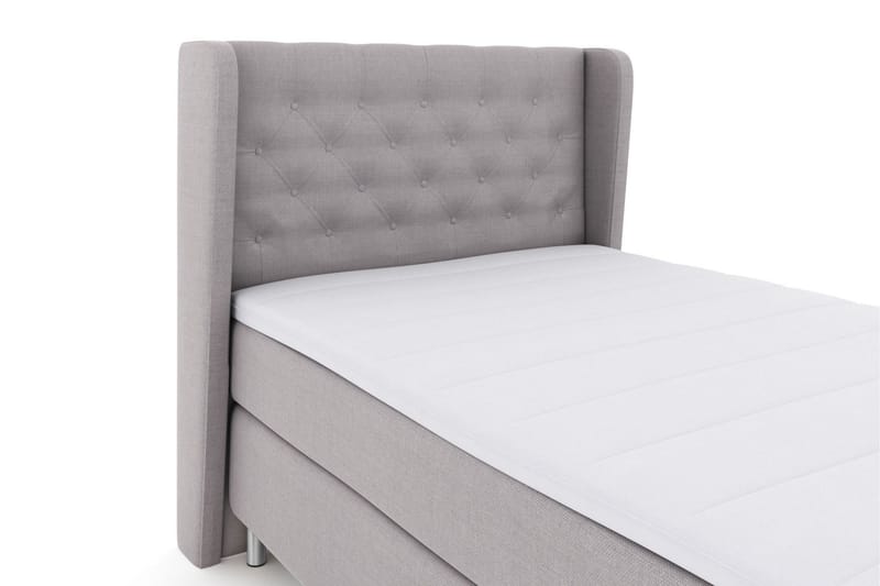 Select No 3 Komplett Sängpaket 120x200 Medium - Ljusgrå/Metall - Möbler - Säng - Kontinentalsäng