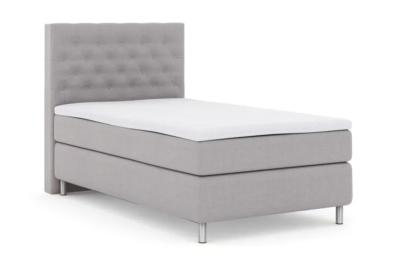 Select No 3 Komplett Sängpaket 120x200 Medium - Ljusgrå/Metall - Möbler - Säng - Kontinentalsäng