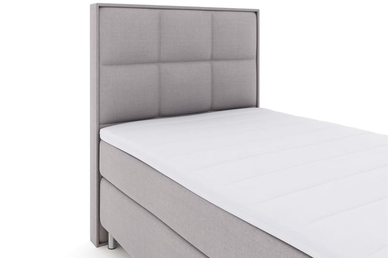 Select No 3 Komplett Sängpaket 120x200 Medium - Ljusgrå/Metall - Komplett sängpaket - Kontinentalsäng