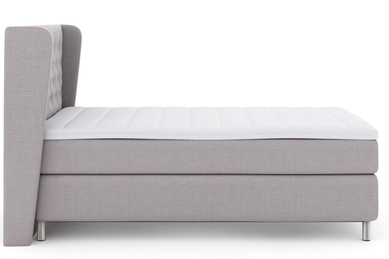 Select No 3 Komplett Sängpaket 120x200 Medium - Ljusgrå/Metall - Möbler - Säng - Kontinentalsäng