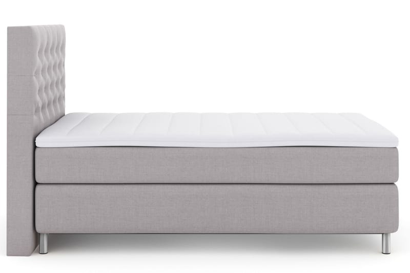 Select No 3 Komplett Sängpaket 120x200 Medium - Ljusgrå/Metall - Möbler - Säng - Komplett sängpaket