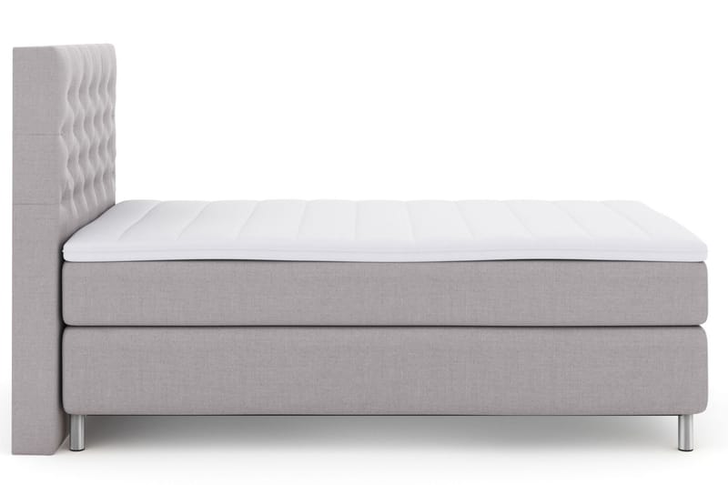 Select No 3 Komplett Sängpaket 120x200 Medium - Ljusgrå/Metall - Komplett sängpaket - Kontinentalsäng