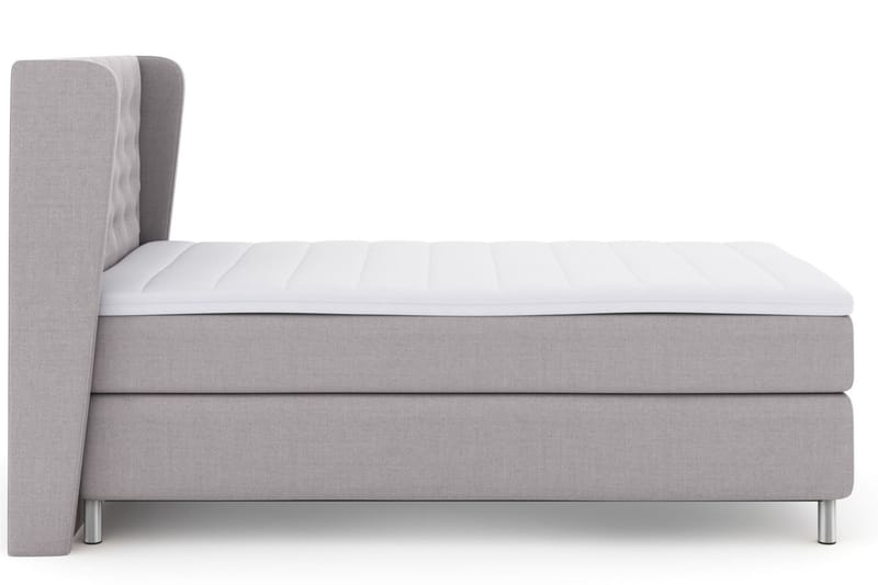 Select No 3 Komplett Sängpaket 120x200 Medium - Ljusgrå/Metall - Möbler - Säng - Komplett sängpaket