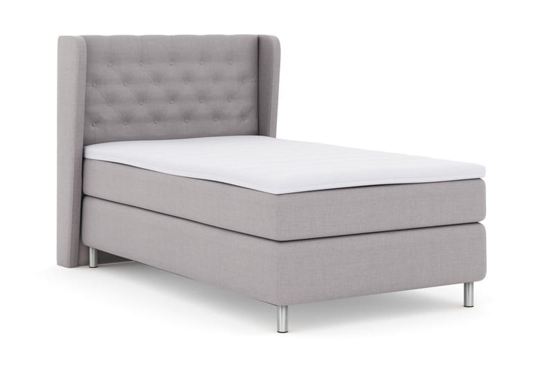 Select No 3 Komplett Sängpaket 120x200 Medium - Ljusgrå/Metall - Möbler - Säng - Kontinentalsäng