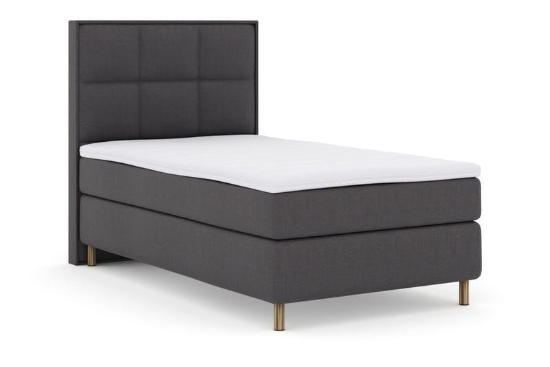 Select No 3 Komplett Sängpaket 120x200 Medium - Mörkgrå/Koppar - Möbler - Säng - Kontinentalsäng