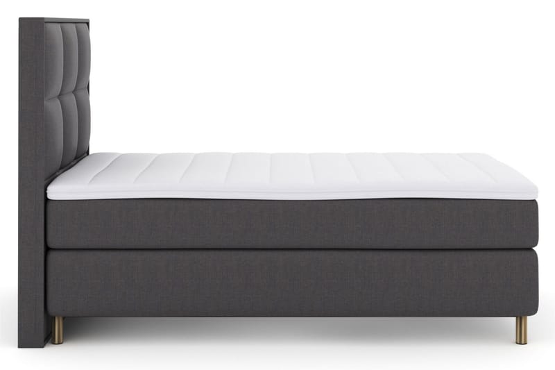 Select No 3 Komplett Sängpaket 120x200 Medium - Mörkgrå/Koppar - Möbler - Säng - Kontinentalsäng