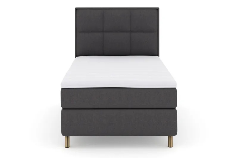 Select No 3 Komplett Sängpaket 120x200 Medium, Mörkgrå/Koppar