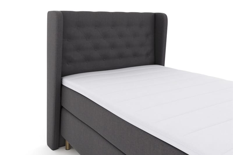 Select No 3 Komplett Sängpaket 120x200 Medium - Mörkgrå/Koppar - Möbler - Säng - Kontinentalsäng