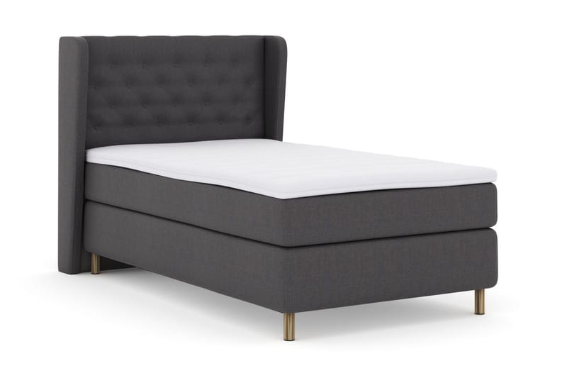 Select No 3 Komplett Sängpaket 120x200 Medium - Mörkgrå/Koppar - Möbler - Säng - Kontinentalsäng