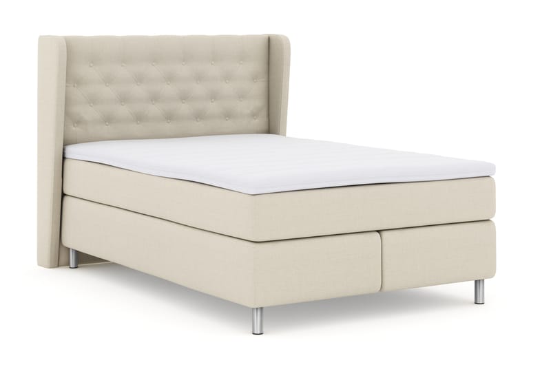 Select No 3 Komplett Sängpaket 140x200 Fast - Beige/Metall - Möbler - Säng - Komplett sängpaket