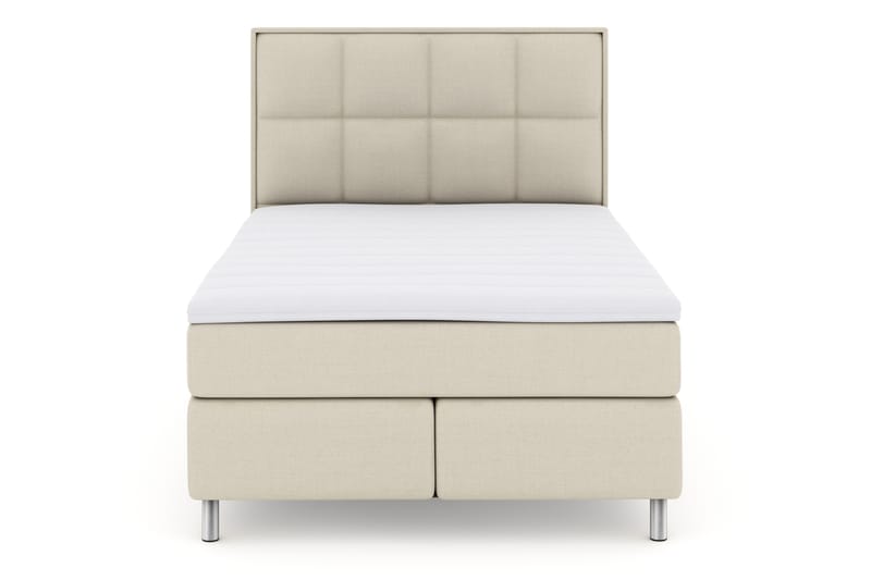 Select No 3 Komplett Sängpaket 140x200 Fast - Beige/Metall - Komplett sängpaket - Kontinentalsäng - Dubbelsäng
