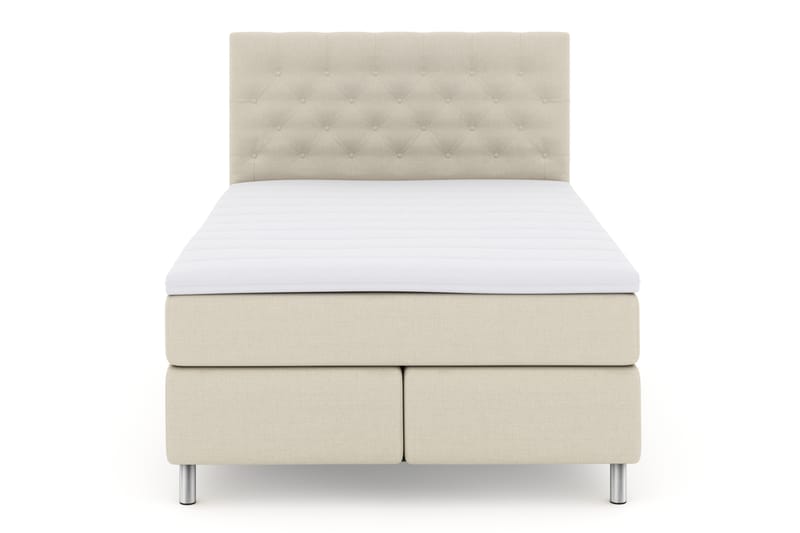 Select No 3 Komplett Sängpaket 140x200 Fast - Beige/Metall - Komplett sängpaket - Kontinentalsäng - Dubbelsäng