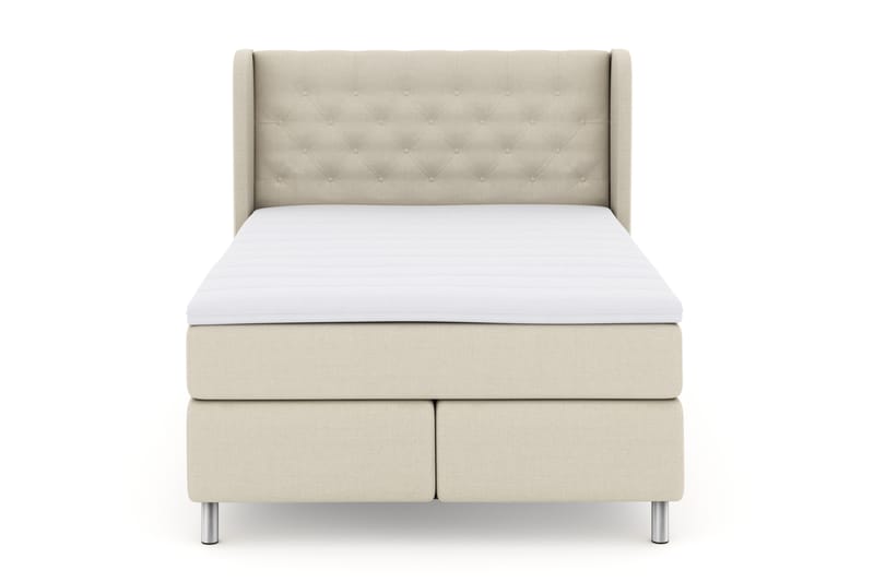 Select No 3 Komplett Sängpaket 140x200 Fast - Beige/Metall - Möbler - Säng - Komplett sängpaket