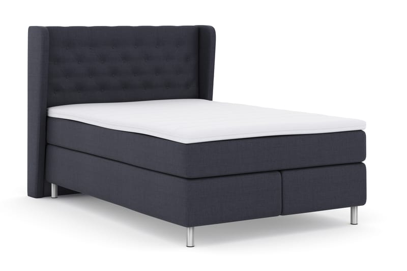 Select No 3 Komplett Sängpaket 140x200 Fast - Blå/Metall - Möbler - Säng - Komplett sängpaket