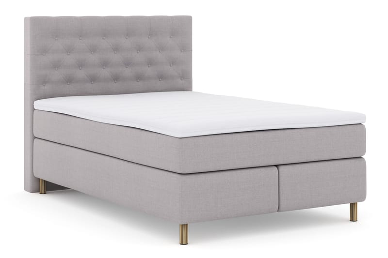 Select No 3 Komplett Sängpaket 140x200 Fast - Ljusgrå/Koppar - Möbler - Säng - Kontinentalsäng