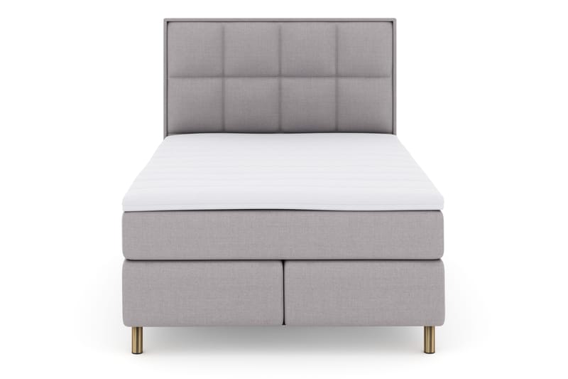 Select No 3 Komplett Sängpaket 140x200 Fast - Ljusgrå/Koppar - Möbler - Säng - Komplett sängpaket