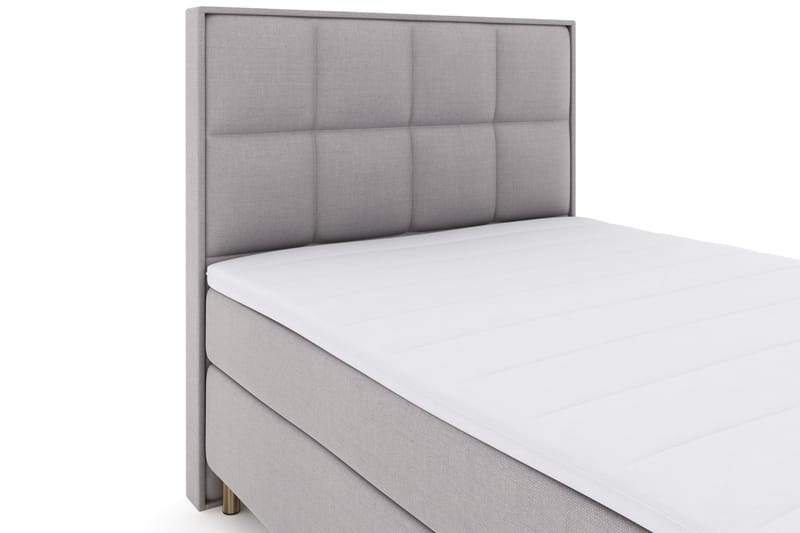 Select No 3 Komplett Sängpaket 140x200 Fast - Ljusgrå/Koppar - Möbler - Säng - Komplett sängpaket