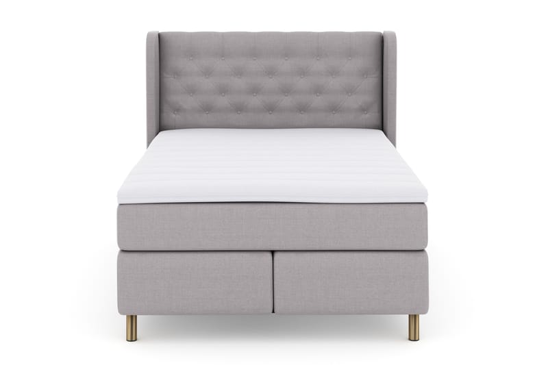 Select No 3 Komplett Sängpaket 140x200 Fast - Ljusgrå/Koppar - Möbler - Säng - Kontinentalsäng