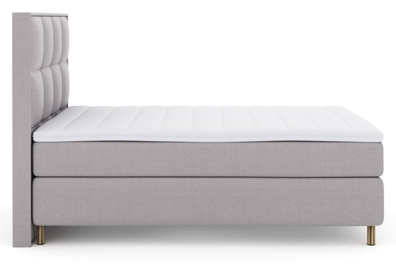 Select No 3 Komplett Sängpaket 140x200 Fast - Ljusgrå/Koppar - Möbler - Säng - Komplett sängpaket