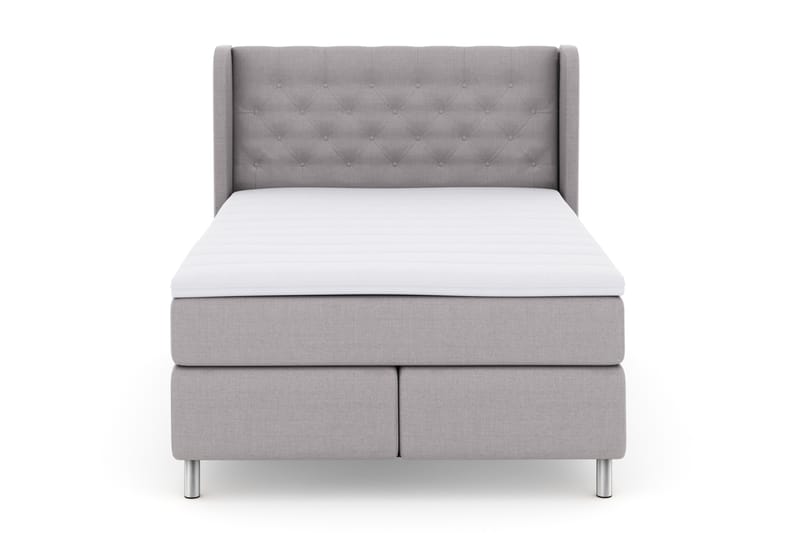 Select No 3 Komplett Sängpaket 140x200 Fast - Ljusgrå/Metall - Möbler - Säng - Komplett sängpaket
