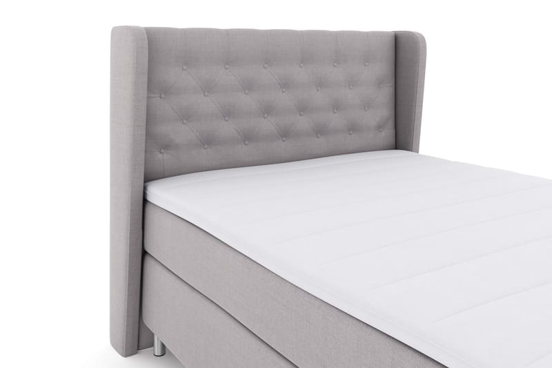 Select No 3 Komplett Sängpaket 140x200 Fast - Ljusgrå/Metall - Möbler - Säng - Kontinentalsäng