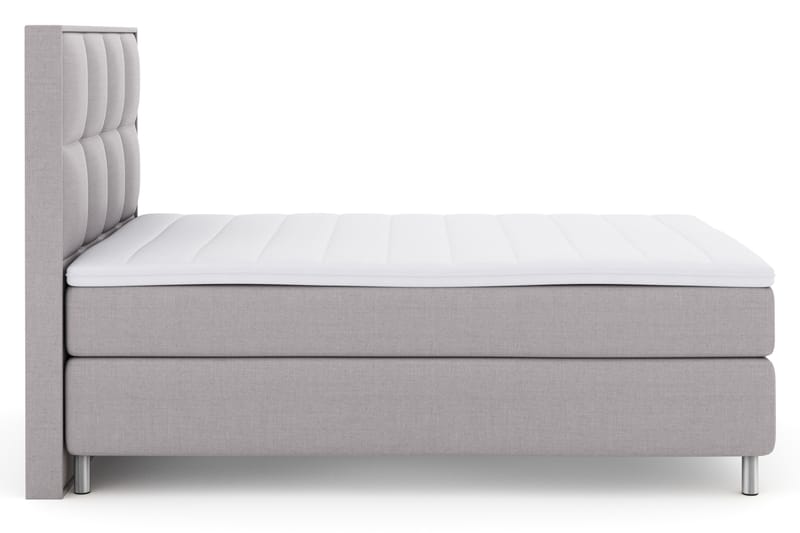 Select No 3 Komplett Sängpaket 140x200 Fast - Ljusgrå/Metall - Möbler - Säng - Komplett sängpaket