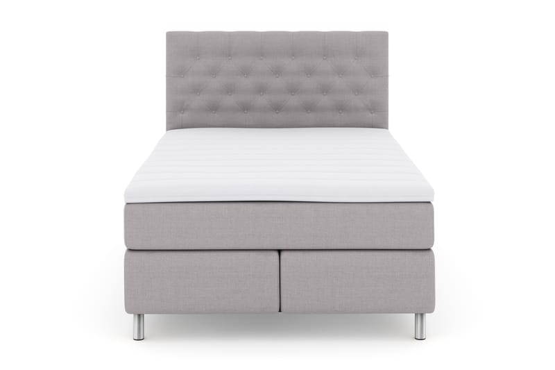 Select No 3 Komplett Sängpaket 140x200 Fast - Ljusgrå/Metall - Möbler - Säng - Komplett sängpaket