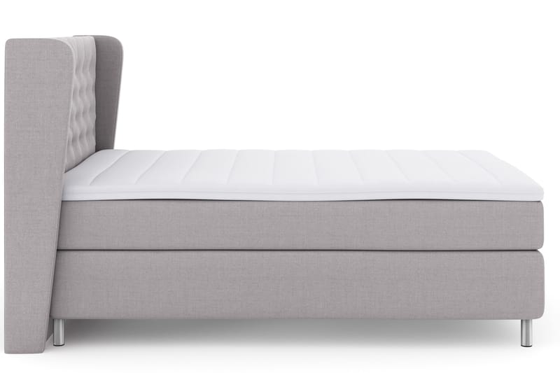 Select No 3 Komplett Sängpaket 140x200 Fast - Ljusgrå/Metall - Möbler - Säng - Kontinentalsäng