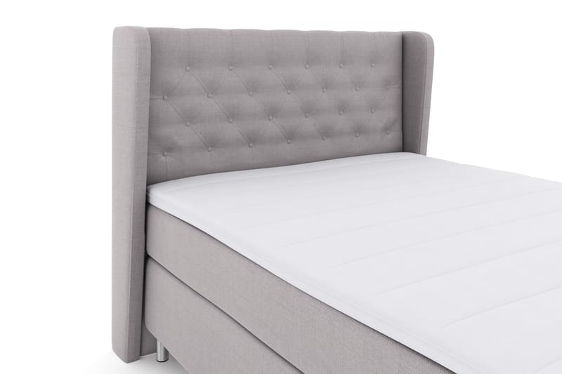 Select No 3 Komplett Sängpaket 140x200 Fast - Ljusgrå/Metall - Möbler - Säng - Komplett sängpaket