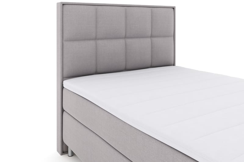 Select No 3 Komplett Sängpaket 140x200 Fast - Ljusgrå/Metall - Komplett sängpaket - Kontinentalsäng - Dubbelsäng