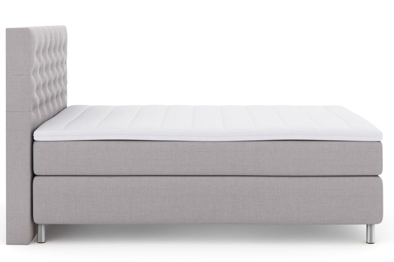 Select No 3 Komplett Sängpaket 140x200 Fast - Ljusgrå/Metall - Möbler - Säng - Komplett sängpaket