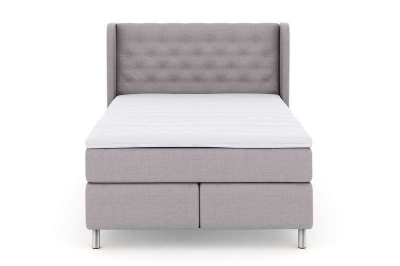 Select No 3 Komplett Sängpaket 140x200 Fast - Ljusgrå/Metall - Möbler - Säng - Kontinentalsäng