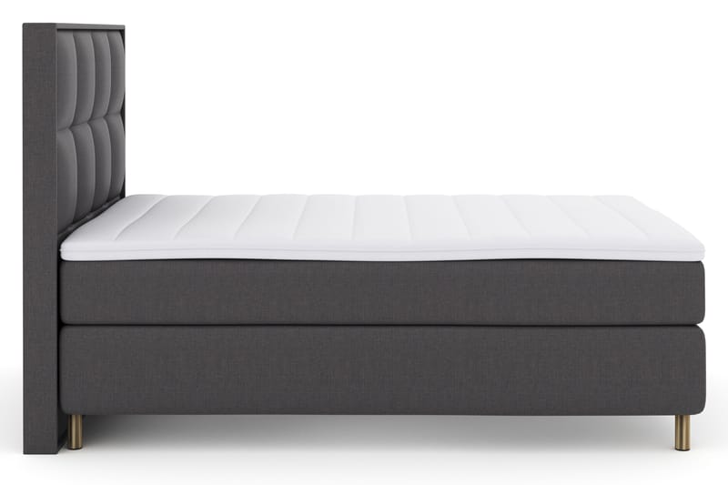 Select No 3 Komplett Sängpaket 140x200 Fast - Mörkgrå/Koppar - Möbler - Säng - Komplett sängpaket