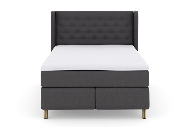 Select No 3 Komplett Sängpaket 140x200 Fast - Mörkgrå/Koppar - Möbler - Säng - Kontinentalsäng