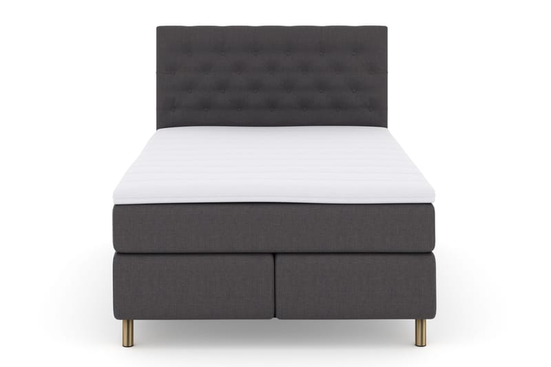 Select No 3 Komplett Sängpaket 140x200 Fast - Mörkgrå/Koppar - Möbler - Säng - Kontinentalsäng