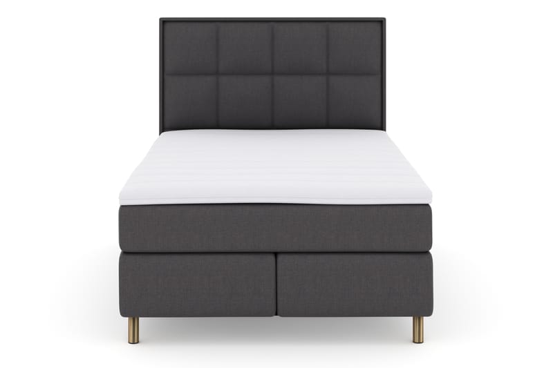 Select No 3 Komplett Sängpaket 140x200 Fast - Mörkgrå/Koppar - Möbler - Säng - Komplett sängpaket