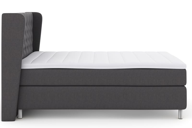 Select No 3 Komplett Sängpaket 140x200 Fast - Mörkgrå/Metall - Möbler - Säng - Komplett sängpaket