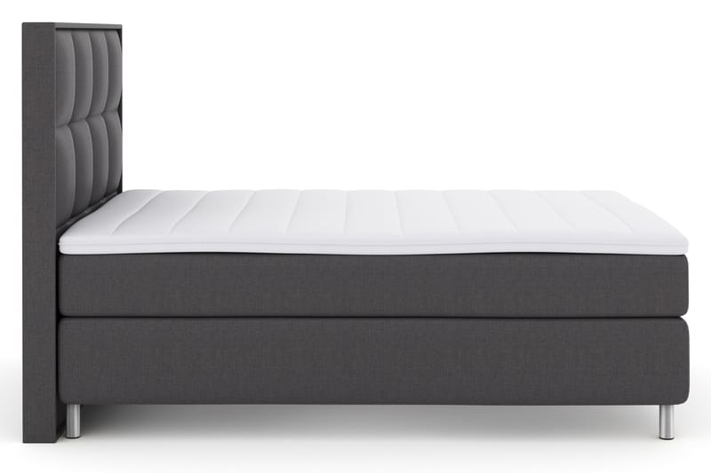 Select No 3 Komplett Sängpaket 140x200 Fast - Mörkgrå/Metall - Möbler - Säng - Komplett sängpaket