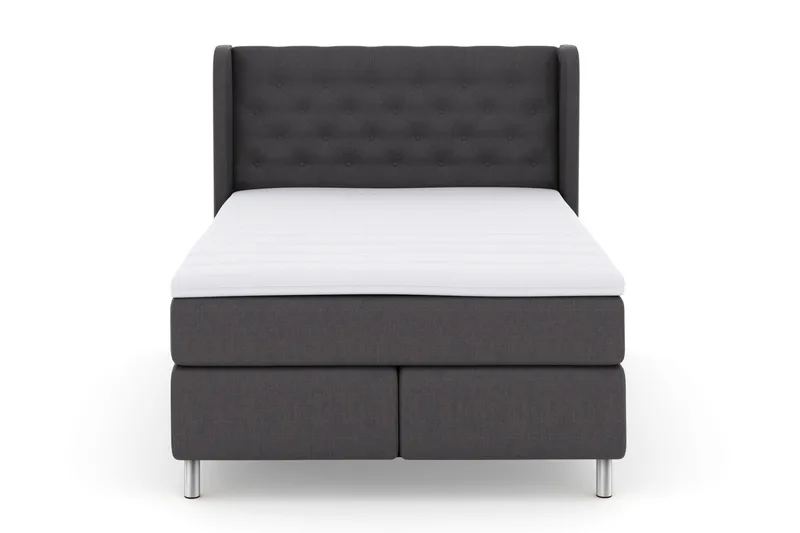 Select No 3 Komplett Sängpaket 140x200 Fast - Mörkgrå/Metall - Möbler - Säng - Kontinentalsäng