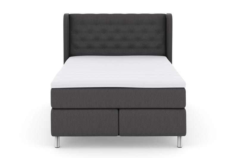 Select No 3 Komplett Sängpaket 140x200 Fast - Mörkgrå/Metall - Möbler - Säng - Kontinentalsäng