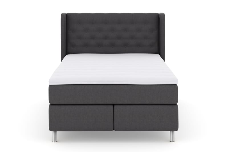 Select No 3 Komplett Sängpaket 140x200 Fast - Mörkgrå/Metall - Möbler - Säng - Komplett sängpaket