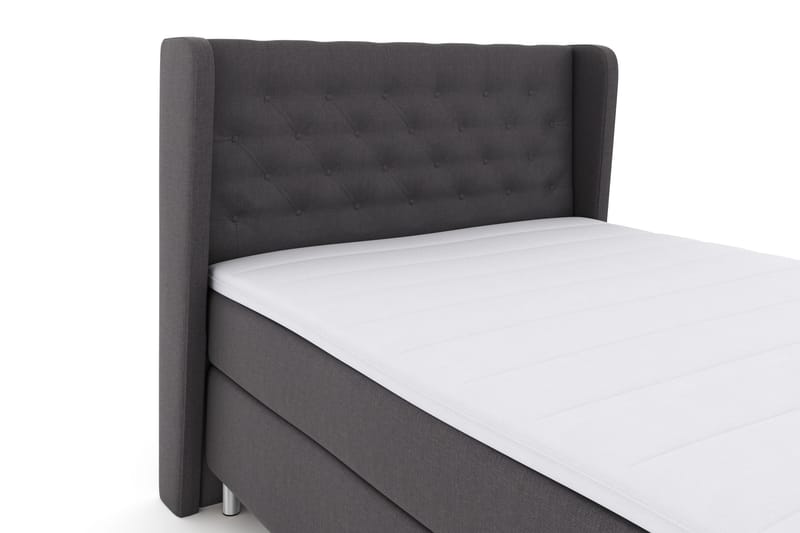 Select No 3 Komplett Sängpaket 140x200 Fast - Mörkgrå/Metall - Möbler - Säng - Kontinentalsäng